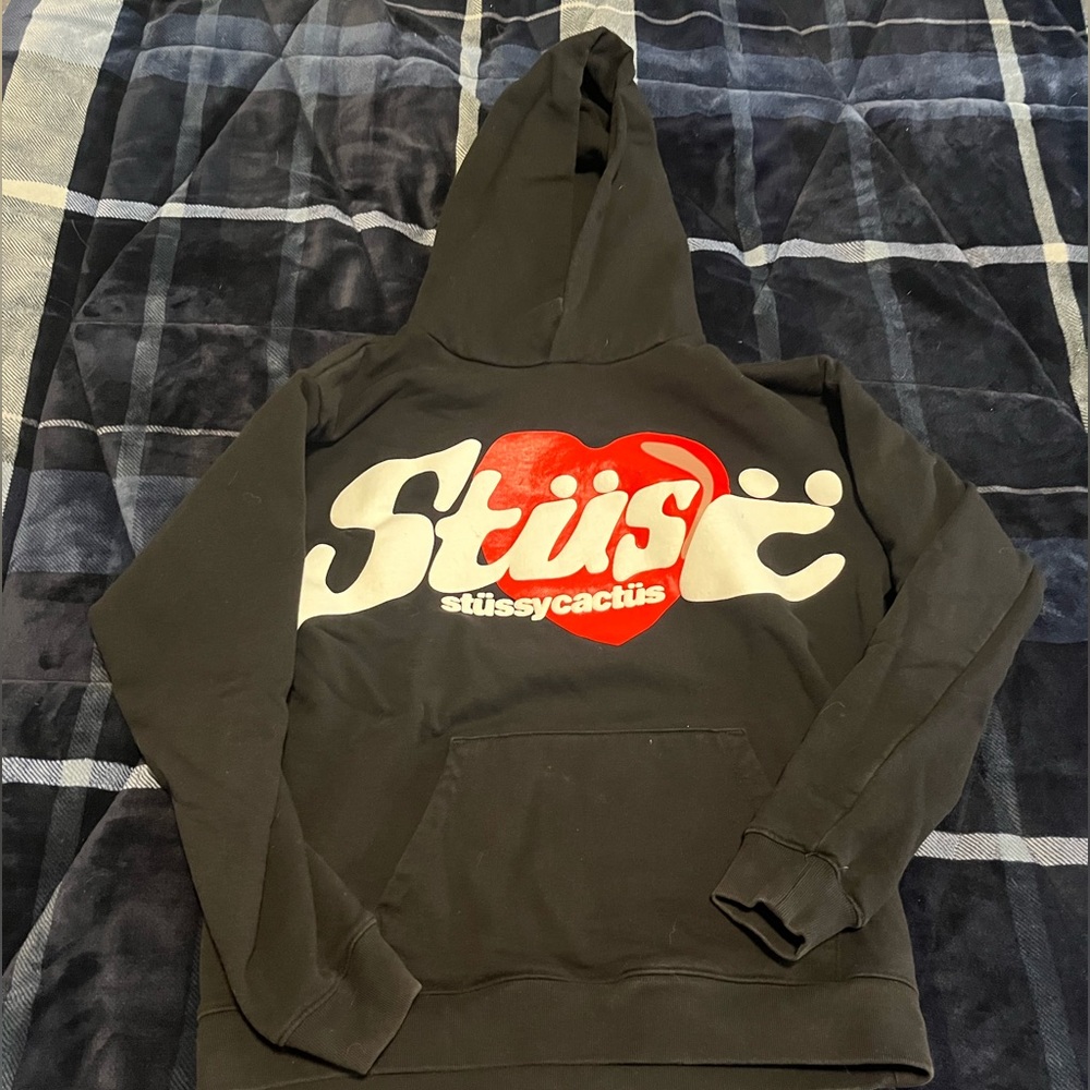 Stussy X Cactus Plant Flea Market Heart Men's Hoodie Size Medium